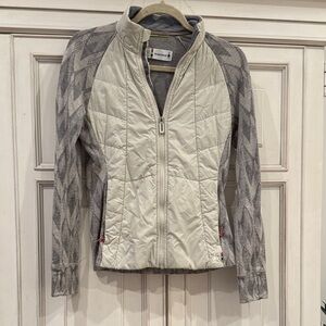 Smartwool Women's Cream and Gray Athletic Jacket